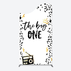 Lofaris The Big One White Black 1st Birthday Arch Backdrop