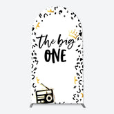 Lofaris The Big One White Black 1st Birthday Arch Backdrop