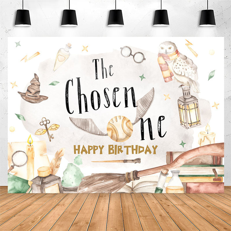 Lofaris The Chosen One Magical Owl Hogwarts Birthday Backdrop