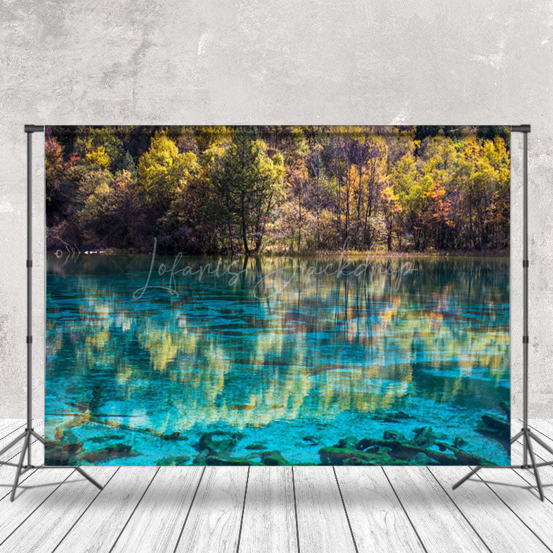 Lofaris The Clear River Reflects Trees Photo Backdrop