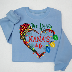 Lofaris The Lights Of Nana¡¯s Life Grandkids Heart Christmas Sweatshirt