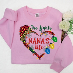 Lofaris The Lights Of Nana¡¯s Life Grandkids Heart Christmas Sweatshirt