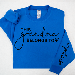 Lofaris This Grandma Belongs To Heart Custom Sweatshirt