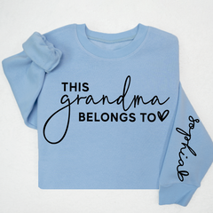 Lofaris This Grandma Belongs To Heart Custom Sweatshirt