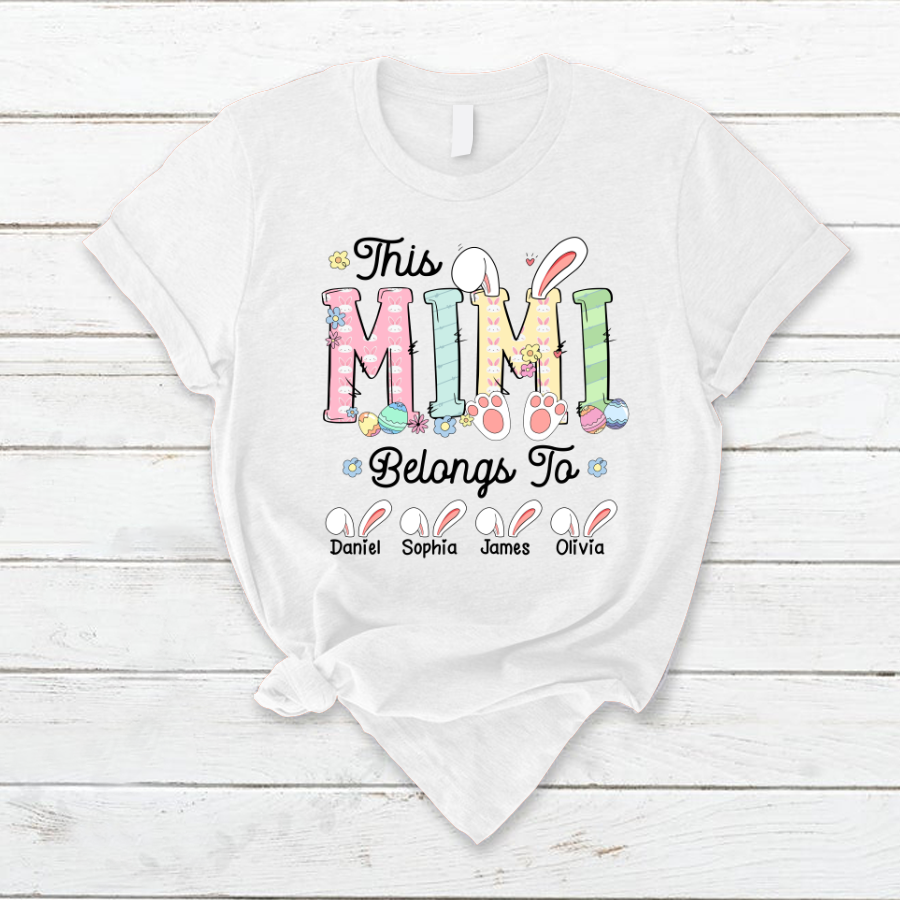 Lofaris This Mimi Belongs To Kids Easter Day Gift T-Shirt