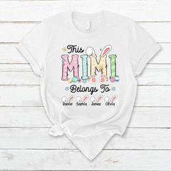 Lofaris This Mimi Belongs To Kids Easter Day Gift T-Shirt