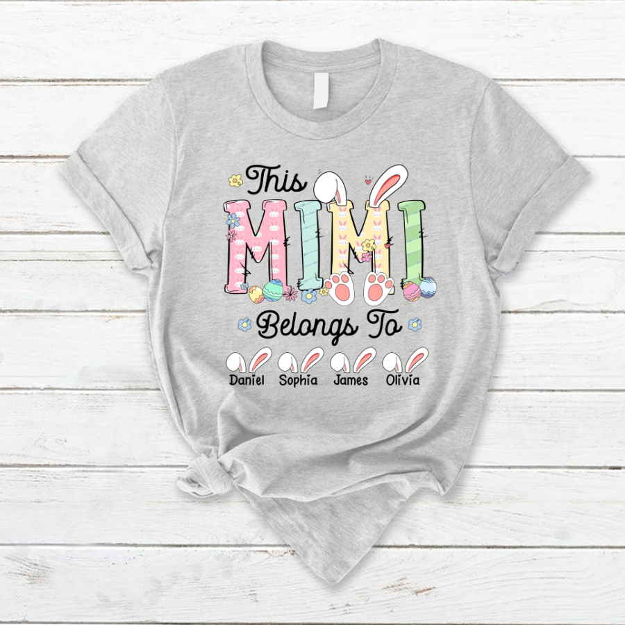 Lofaris This Mimi Belongs To Kids Easter Day Gift T-Shirt