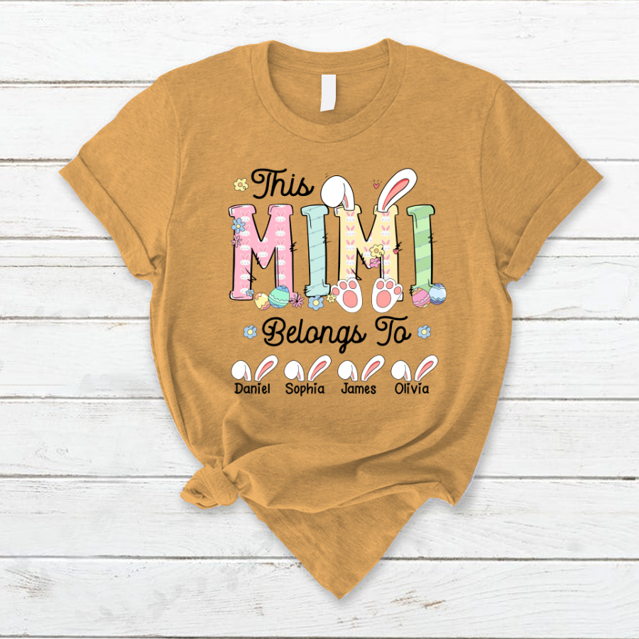 Lofaris This Mimi Belongs To Kids Easter Day Gift T-Shirt