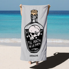 Lofaris Till Death Do Us Party Beach Towel for Couple Gift