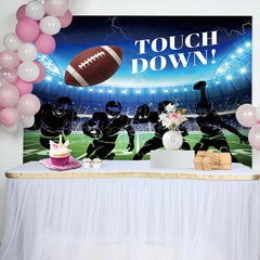 Lofaris Touch Down Football Athlete Stadium Party Backdrop