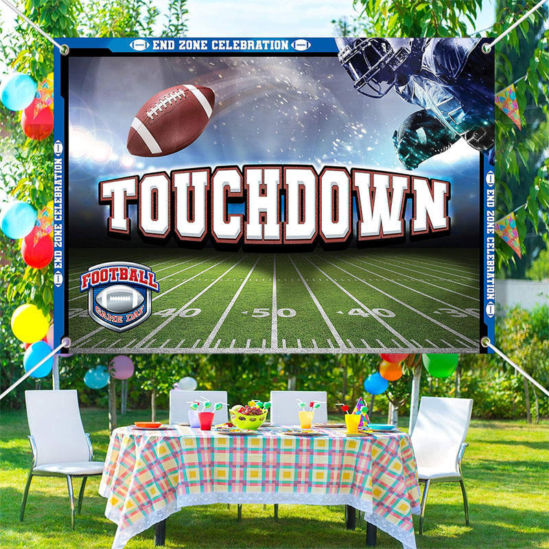 Lofaris Touch Down Football Game Day End Zone Sport Backdrop