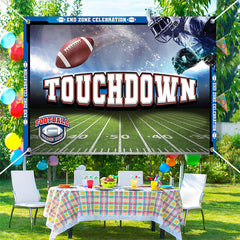 Lofaris Touch Down Football Game Day End Zone Sport Backdrop