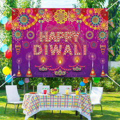 Lofaris Tradition Floral Pattern Light Party Diwali Backdrop