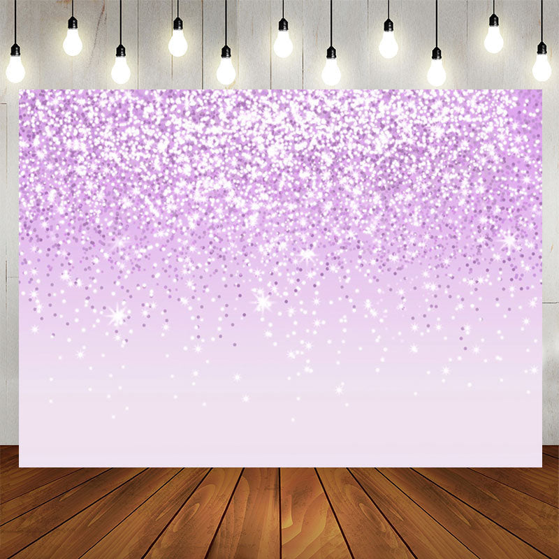 Lofaris Trendy Purple Glitter Light Bokeh Birthday Backdrop