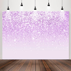 Lofaris Trendy Purple Glitter Light Bokeh Birthday Backdrop