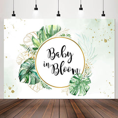 Lofaris Tropical Monstera Greenery Baby Shower Backdrop