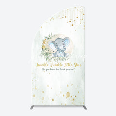 Lofaris Twinkle Star Little Elephant Arch Baby Shower Backdrop