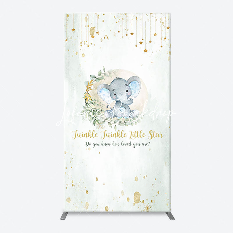 Lofaris Twinkle Star Little Elephant Arch Baby Shower Backdrop