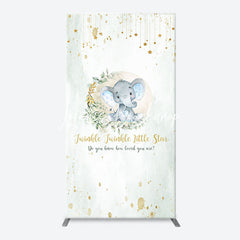 Lofaris Twinkle Star Little Elephant Arch Baby Shower Backdrop