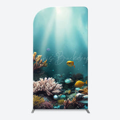 Lofaris Undersea Coral Sunshine Fishes Arch Birthday Backdrop