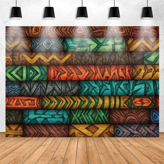 Lofaris Unique African Tribe Patterns Birthday Backdrop