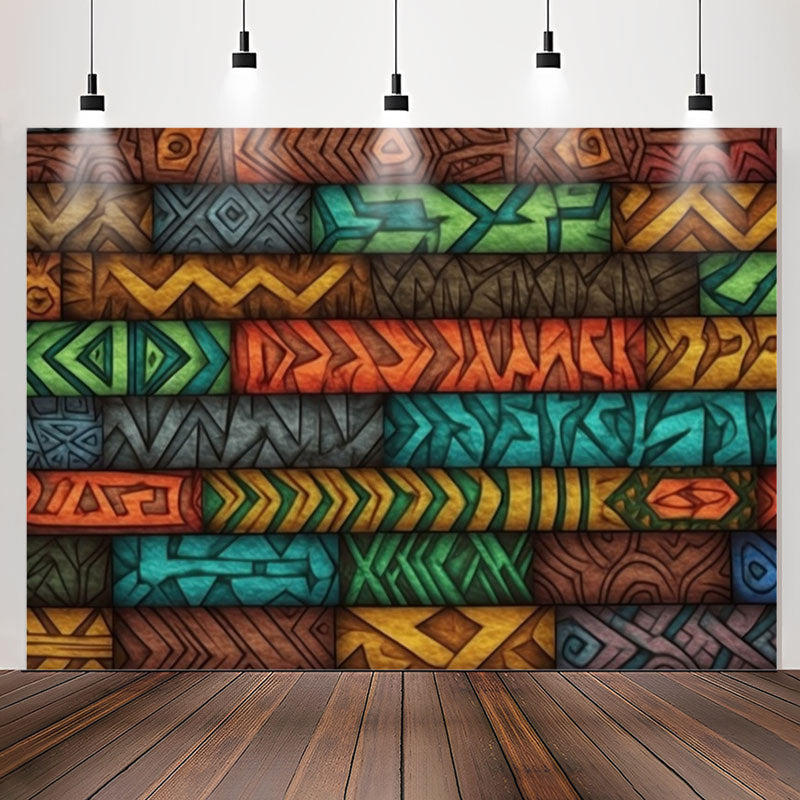 Lofaris Unique African Tribe Patterns Birthday Backdrop