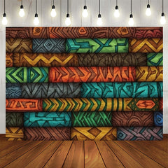 Lofaris Unique African Tribe Patterns Birthday Backdrop
