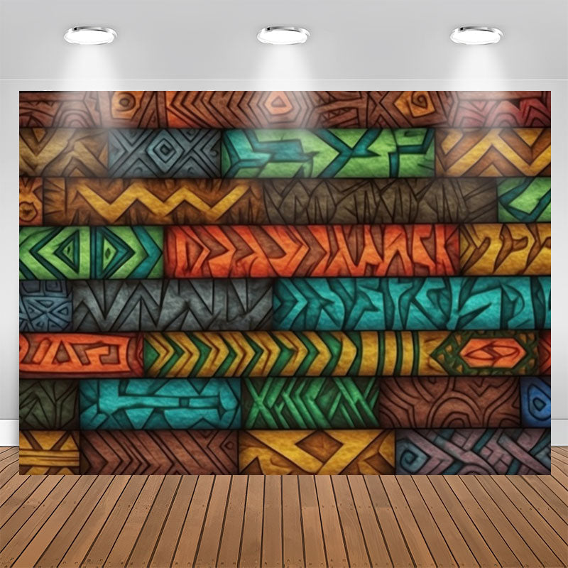 Lofaris Unique African Tribe Patterns Birthday Backdrop