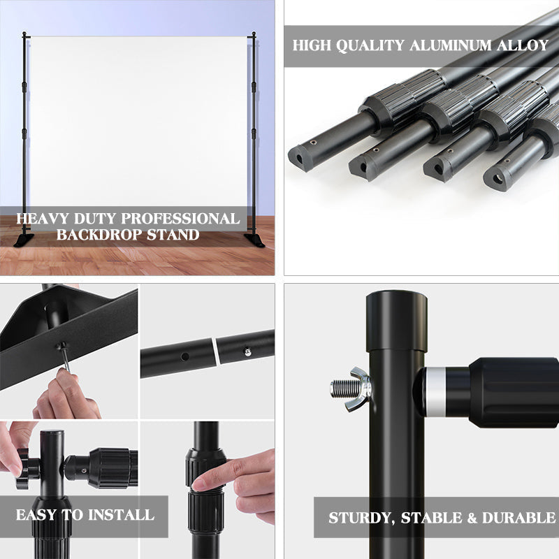 Lofaris Plus Size Adjustable Step and Repeat Backdrop Banner Stand