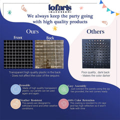 Lofaris Black Shimmer Wall Panels | Wedding Event Party Decorations