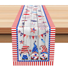 Lofaris USA Flag Wood Wall Independence Day Table Runner