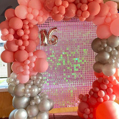 Lofaris Gradient Pink Shimmer Wall Panels | Wedding Event Party Decorations