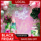 (7 Day Delivery) Gradient Pink Shimmer Wall Panels | Wedding Event Party Decorations