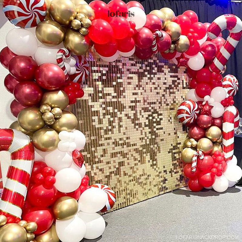 Lofaris Light Matte Gold Shimmer Wall Panels | Wedding Event Party Decorations