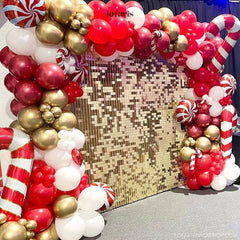 Lofaris Light Matte Gold Shimmer Wall Panels | Wedding Event Party Decorations