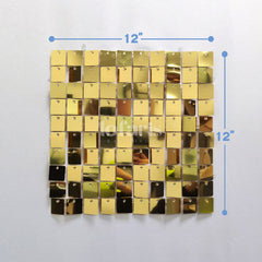 Lofaris Light Mirror Gold Shimmer Wall Backdrops | Event Party Decorations