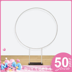 (7 Day Delivery) Party & Hoop Balloon Circle Loop Flower Arch Photo Booth Backdrop Stand