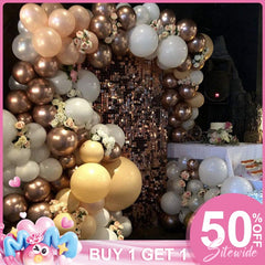 (7 Day Delivery) Rose Gold Shimmer Wall Panels Sequins Backdrop Banner