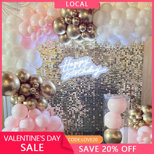 (7 Day Delivery) Silver Shimmer Wall Panels | Wedding Event Party Decorations