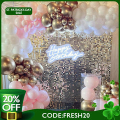 (7 Day Delivery) Silver Shimmer Wall Panels | Wedding Event Party Decorations