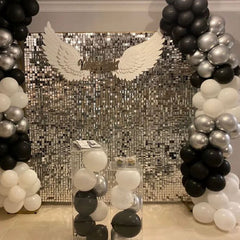 Lofaris Silver Shimmer Wall Panels | Wedding Event Party Decorations