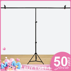(7 Day Delivery) T-Shape Adjustable Backdrop Stand Support Frame