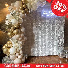 (7 Day Delivery) White Shimmer Wall Panels | Wedding Event Party Decorations