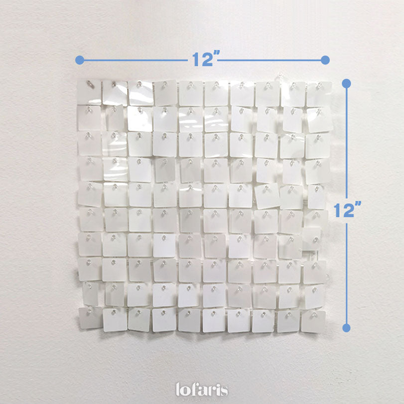 Lofaris White Shimmer Wall Panels | Wedding Event Party Decorations