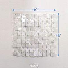 Lofaris White Shimmer Wall Panels | Wedding Event Party Decorations