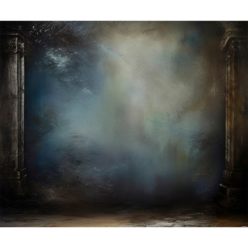 Lofaris Vague Blue Old Master Wall Portrait Studio Backdrop