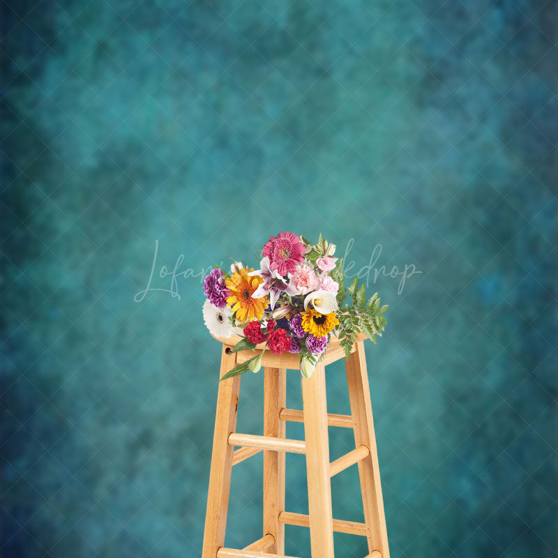 Lofaris Vintage Abstract Teal Texture Photography Backdrop