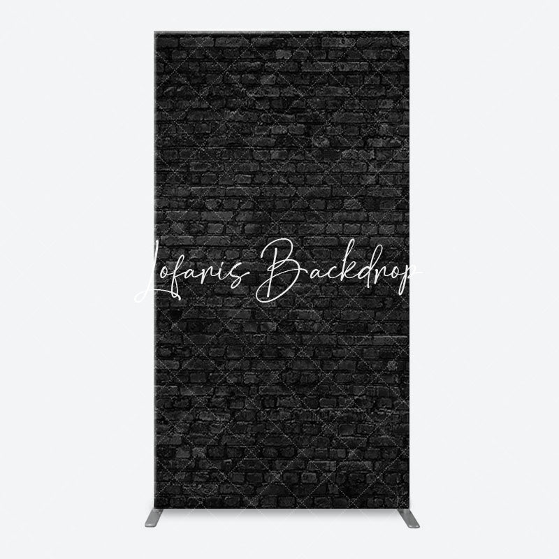 Lofaris Vintage Art Black Brick Wall Arch Photography Backdrop