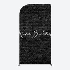 Lofaris Vintage Art Black Brick Wall Arch Photography Backdrop