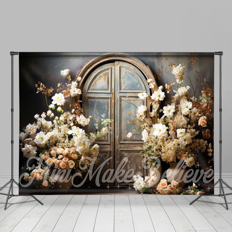 Lofaris Vintage Bloom Flowers Arch Door And Window Backdrop